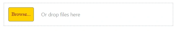 Blazor File Upload with a customized Browse button