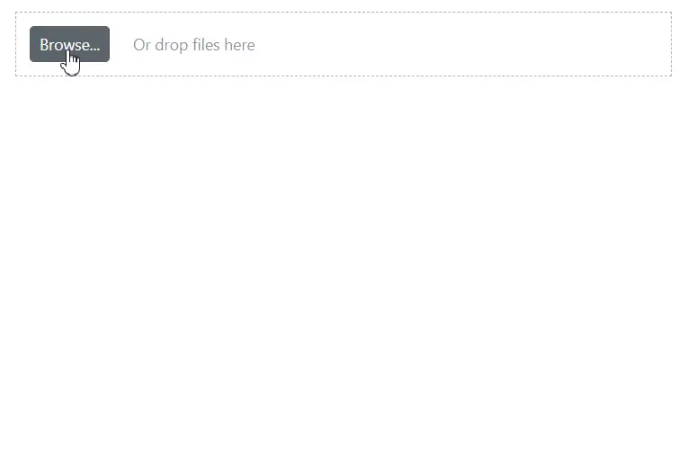 Blazor File Upload with a customized file list background