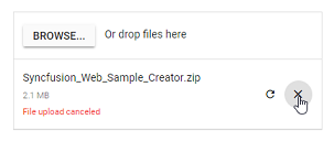 Canceling File Uploads in Blazor FileUpload