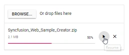 Resuming File Uploads in Blazor FileUpload