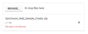 Validation in Blazor FileUpload