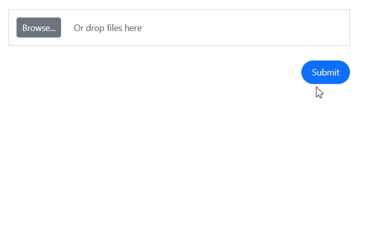 Blazor File Upload component within a Syncfusion DataForm.