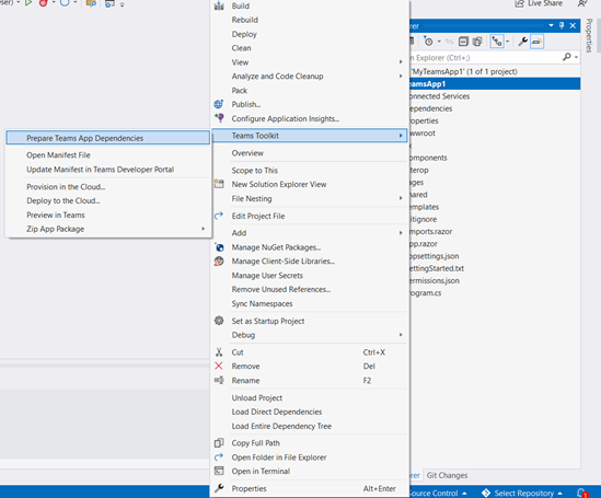 Getting Started with Microsoft Teams App in Visual Studio | Syncfusion