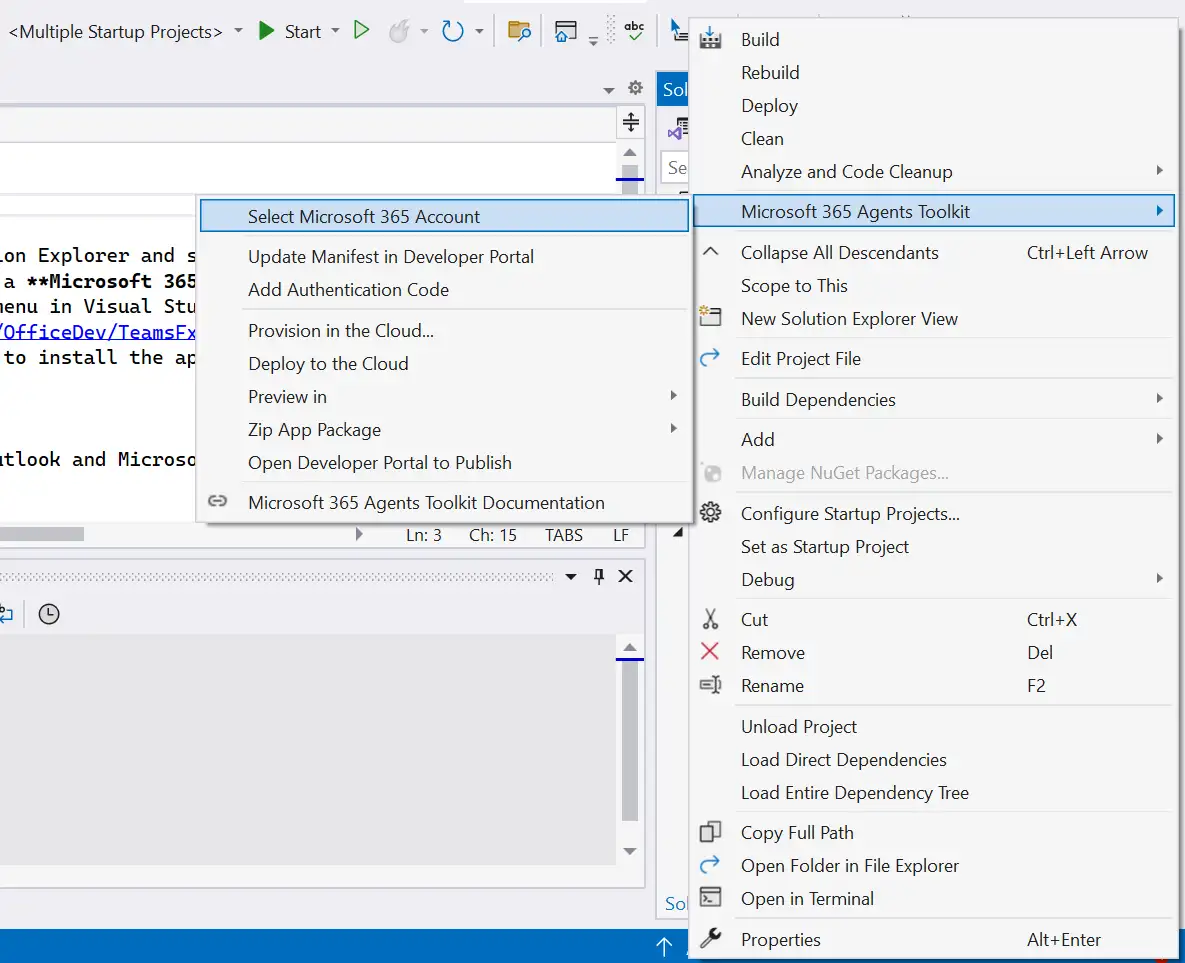 Configure dependencies with Microsoft Teams application