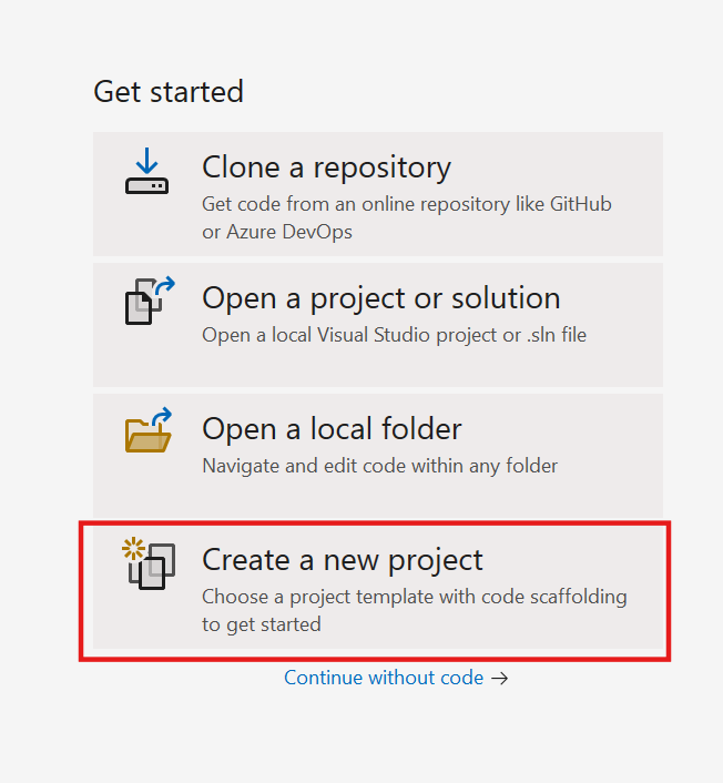 Create-new-project