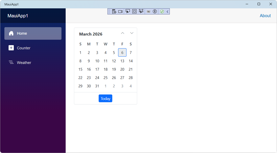 MAUI Blazor App with Syncfusion Blazor Components