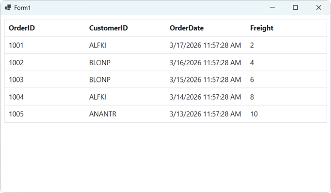 WinForms Blazor App with Syncfusion Blazor Components