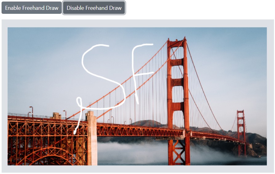 Blazor Image Editor with freehand drawing