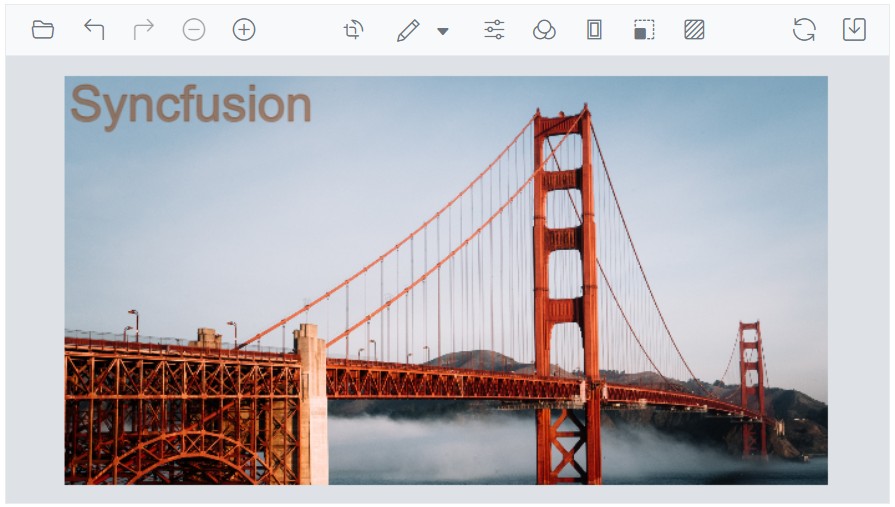 Blazor Image Editor with Adding Watermark