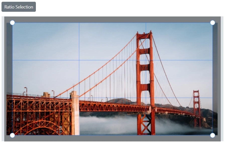 Blazor Image Editor with Ratio select