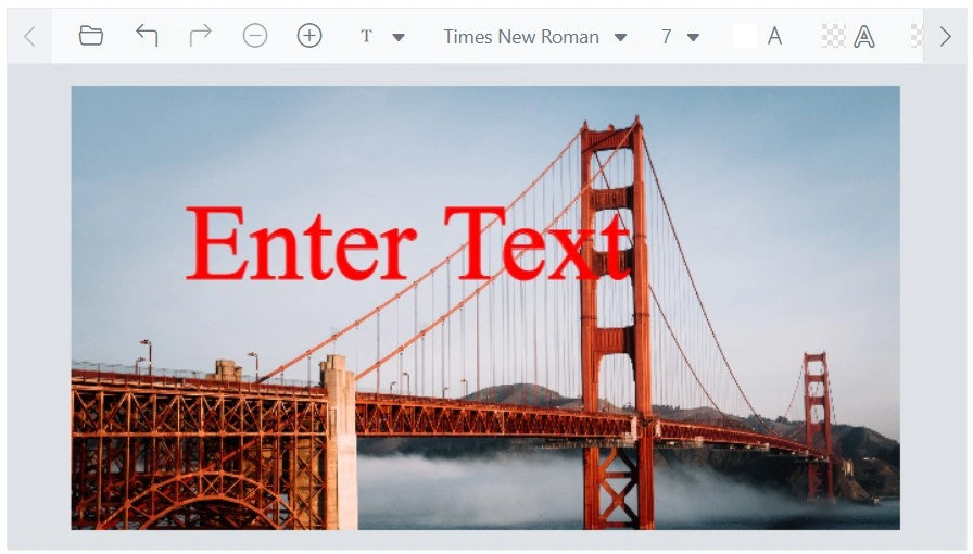 Blazor Image Editor with custom text styling