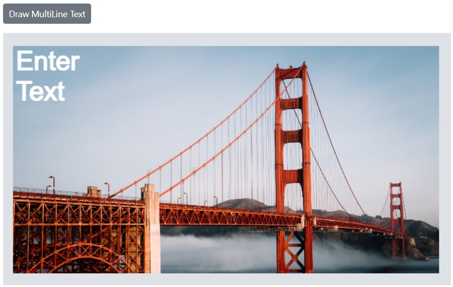 Blazor Image Editor with multiline text annotation