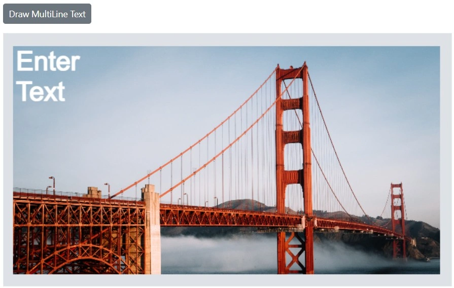 Blazor Image Editor with multiline text annotation