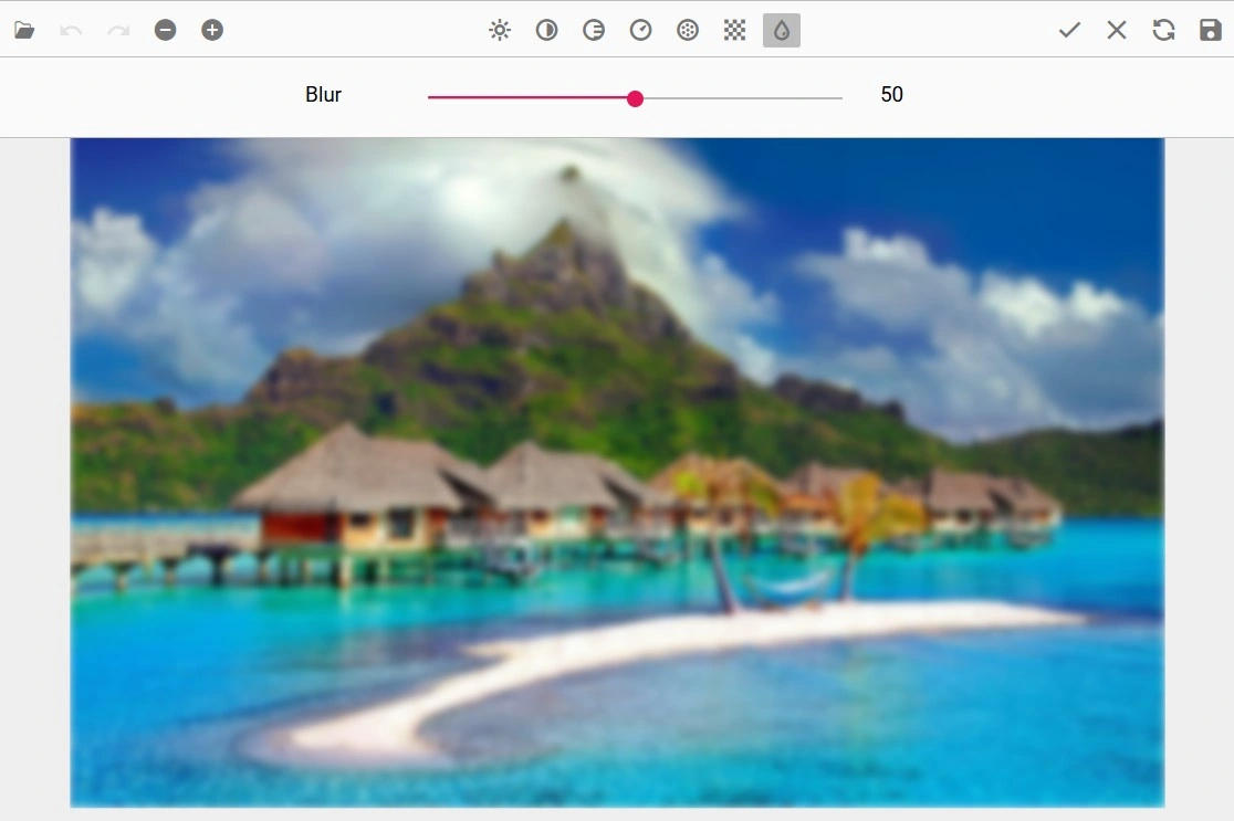 Blazor Image Editor with Filtering and finetune showcase