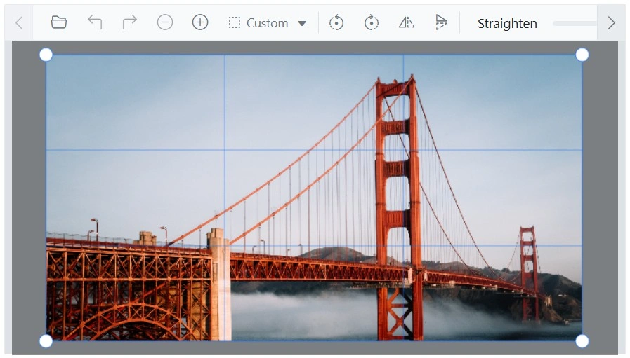 Blazor Image Editor with Crop an image