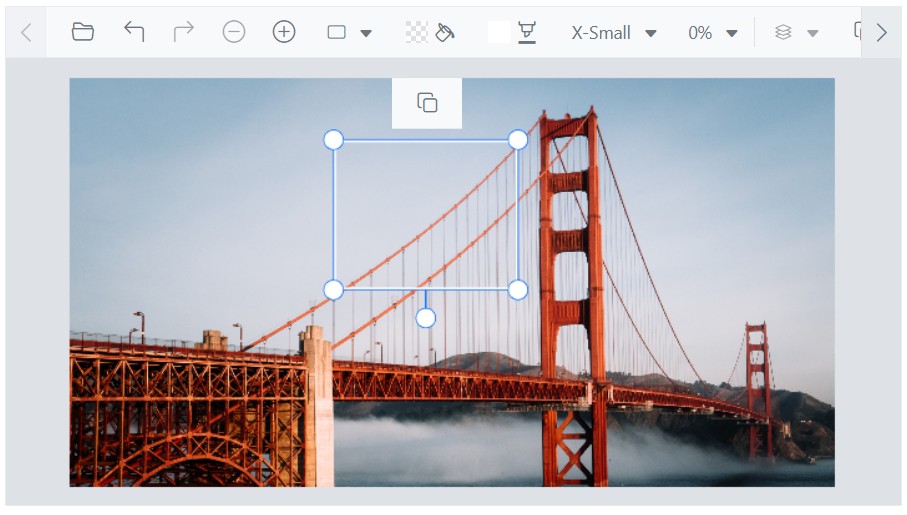 Blazor Image Editor with Quick Access Toolbar