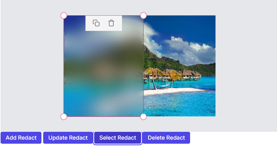 Blazor Image Editor with Redaction