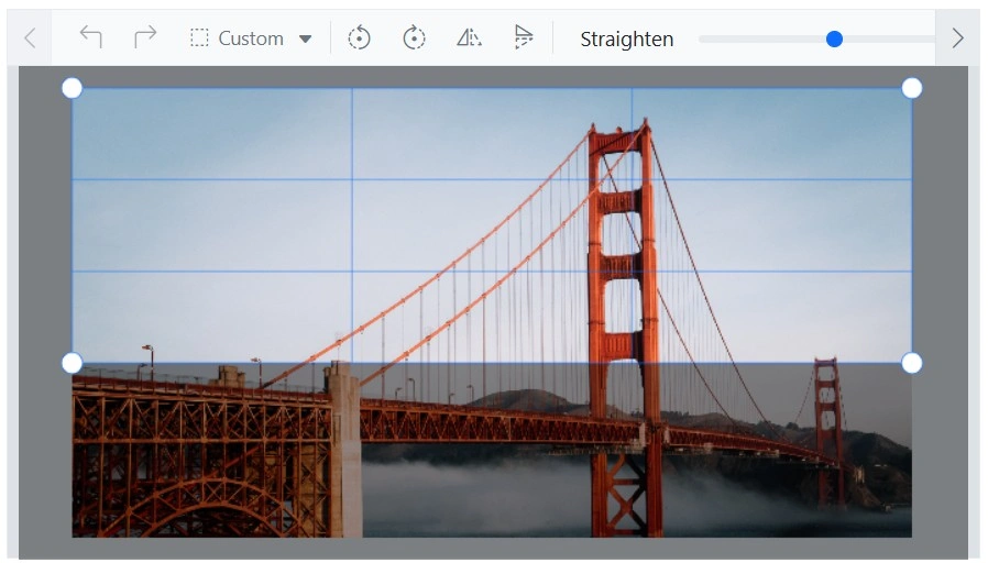 Blazor Image Editor with Resize the custom selection
