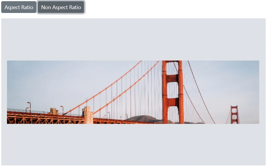 Blazor Image Editor with a resized image