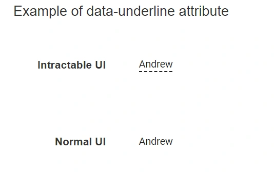 Blazor In-place Editor text with underline