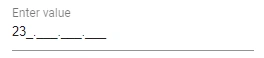 Blazor MaskedTextBox with Regular Expression