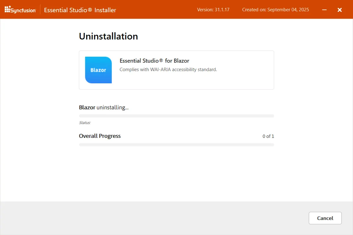 Web Installer Uninstallation Wizard