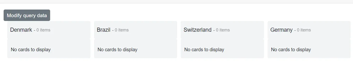 Kanban before modifying query parameter dynamically