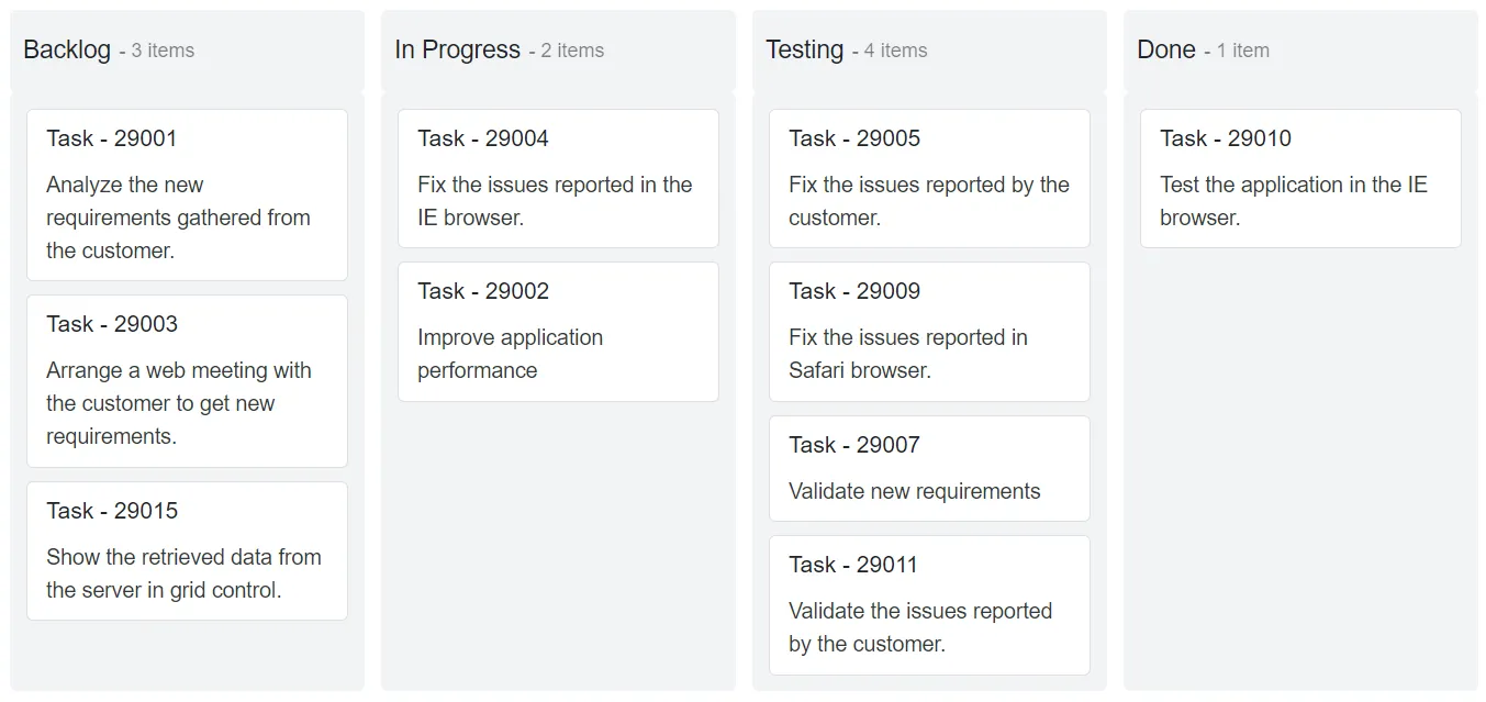 Custom Sorting in Blazor Kanban