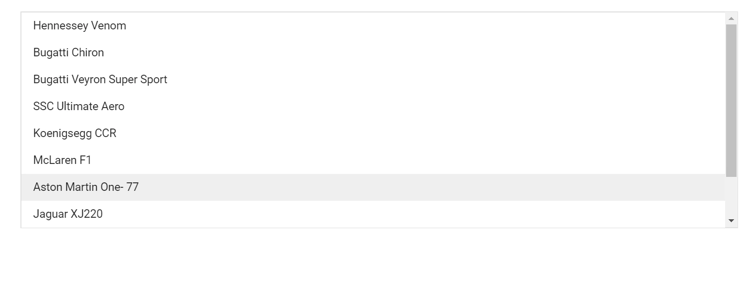Enabling Scroller in Blazor ListBox