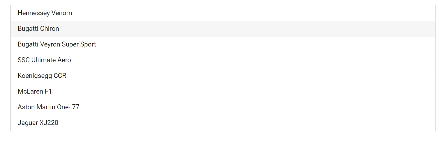 Selecting items in the Blazor ListBox