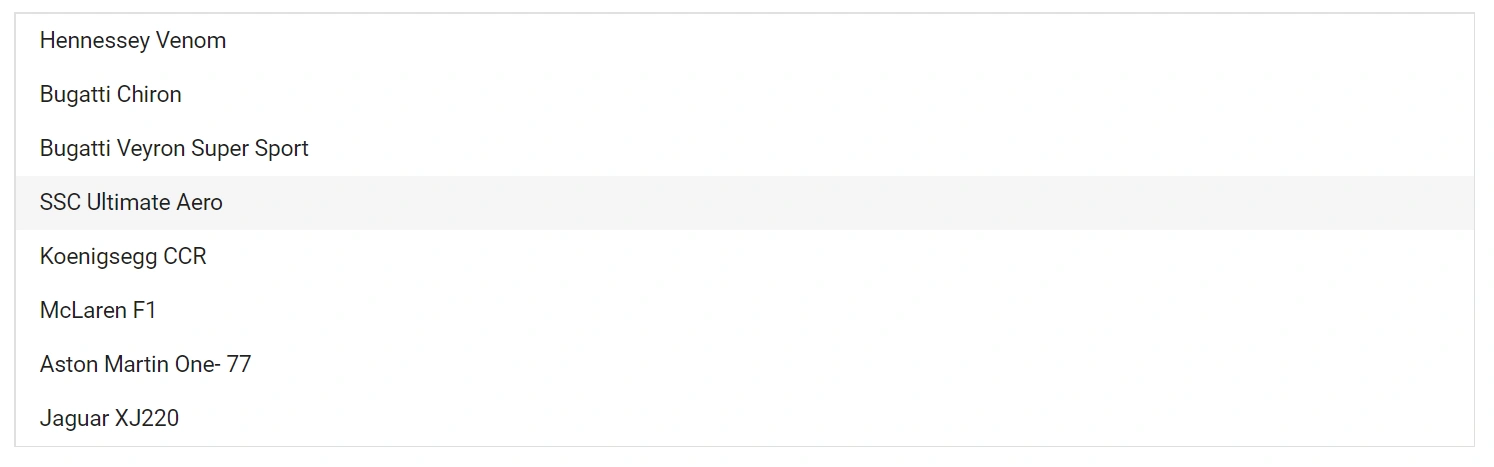Blazor ListBox with Single Selection
