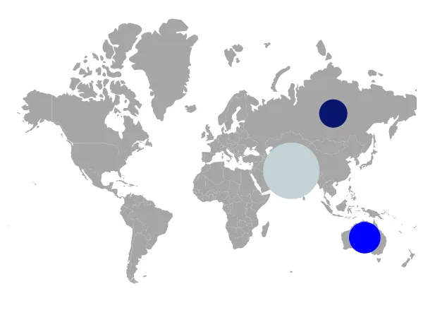Changing Bubbles Color in Blazor Maps