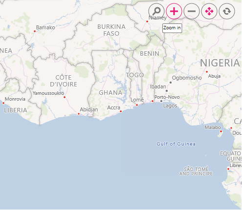 Blazor Bing Maps with Zooming