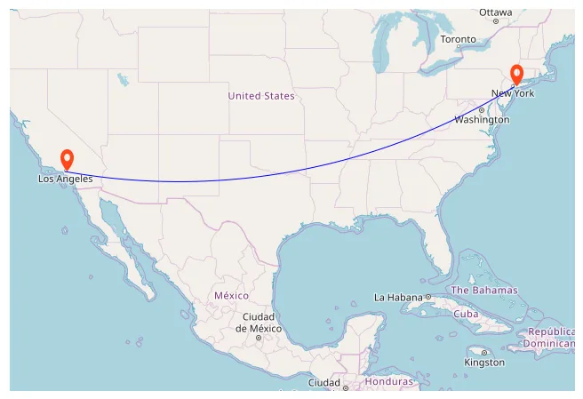 Blazor OpenStreetMap with Markers and Navigation Line