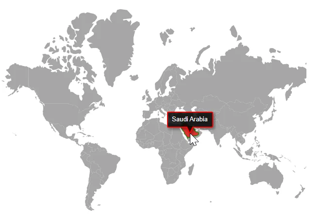 Blazor Maps with tooltip for polygon shape