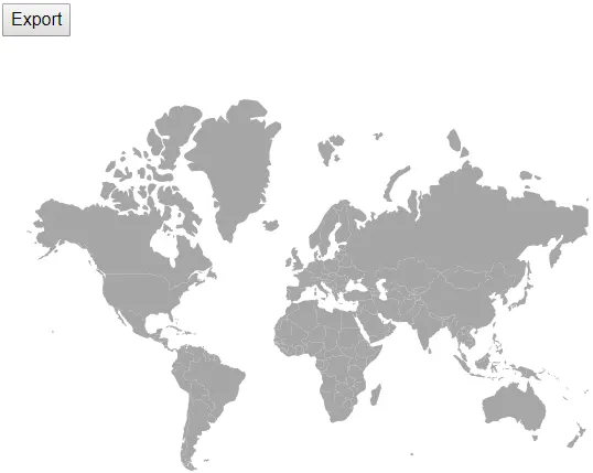Exporting in Blazor Maps