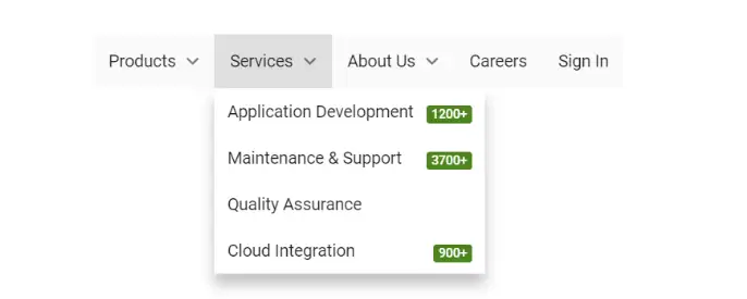 Blazor MenuBar with Custom Item