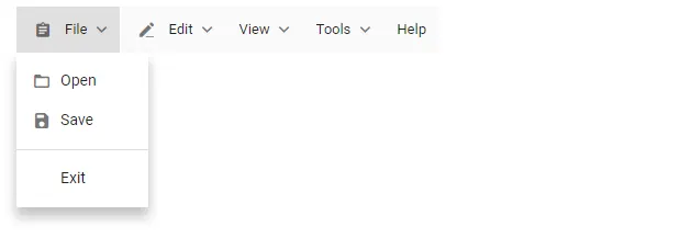 Blazor MenuBar with Icons