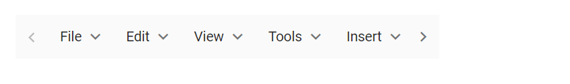 Blazor MenuBar with Scroller