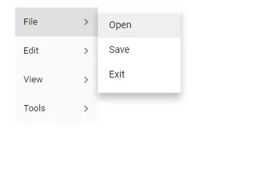 Blazor MenuBar with Vertical Orientation