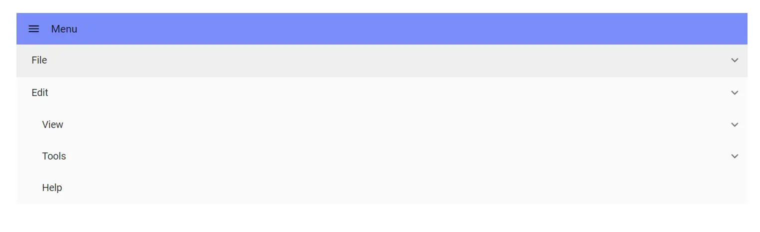 Blazor MenuBar with Hamburger Menu