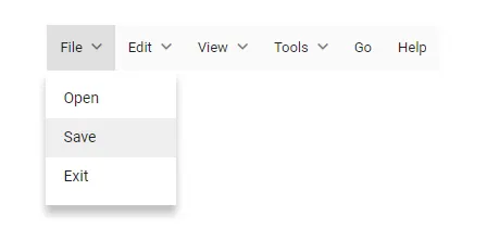 Blazor MenuBar Component