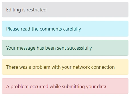 Message Severity with No Icons