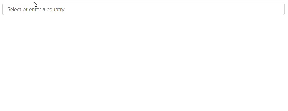 Custom value creation in MultiSelect Dropdown
