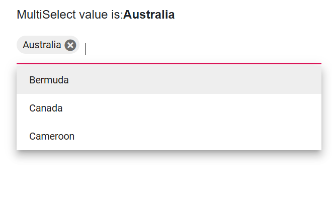 Blazor MultiSelect with local data binding