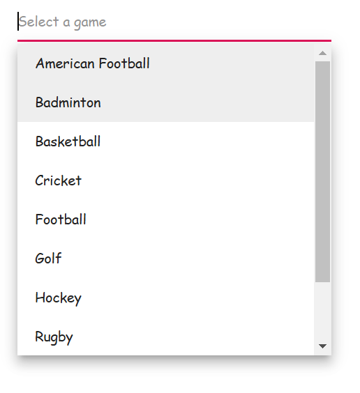 Blazor MultiSelect DropDown with different font family