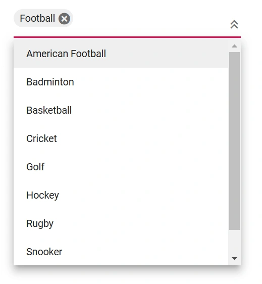 Blazor MultiSelect with dropdown icon