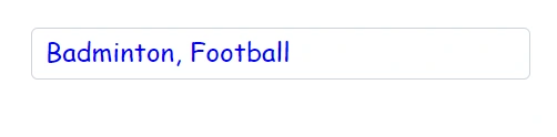 Blazor MultiSelect Dropdown delimiter container appearance