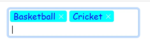 Blazor MultiSelect Dropdown chip appearance