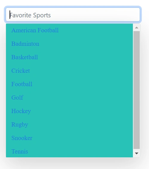 Blazor MultiSelect Dropdown popup appearance